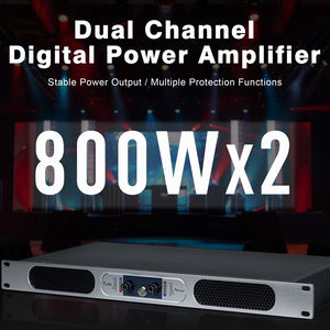 Amplificador de Potencia Portátil de Metal de Doble Canal NBD260/NBD280 de 600/800W, 4/8 Ohmios, Audio Profesional, Alto Rendimiento Digital para Escenario - Product Image 2