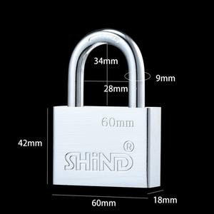 उच्च गुणवत्ता वाले स्टेनलेस स्टील लॉक वाटरप्रूफ एंटी-जंग विरोधी जंग रोधी पैडलॉक प्रीमियम उत्पाद - Product Image 5