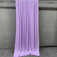 Panneau de fond de scène moderne et coloré en soie de lait extensible, rideaux à armatures pour décoration de mariage, événement, fête, scène - Vente en gros