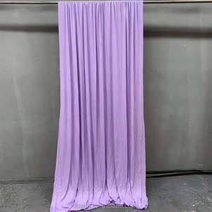 Panneau de fond de scène moderne et coloré en soie de lait extensible, rideaux à armatures pour décoration de mariage, événement, fête, scène - Vente en gros - Product Image 6