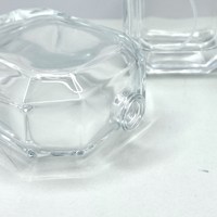 50ml De Luxe Plat carré clair Cristal Personnaliser Huile Parfum Bouteilles 15mm Vide Bouteille De Parfum Vide