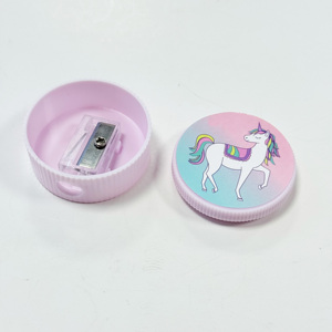 Juego de papelería novedoso más vendido para niñas, <span class=keywords><strong>Castillo</strong></span> de ensueño rosa con hermoso unicornio, Juego de lápices de goma personalizable - Product Image 6