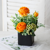 Seidenrosen Künstliche Blumen Tisch-Blumenarrangements Wohnungsdekoration Florale Kunst Künstliche Topfpflanzen Hochwertige Raumdekoration