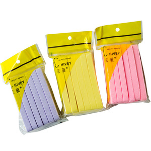 ฮีวี คอมเพรสส์ เฟเชียล คลีนซิ่ง พัฟ 12 ชิ้น สีเหลือง สีม่วง สีชมพู ฟองน้ำล้างเครื่องสำอางแบบพกพาสำหรับทำความสะอาดใบหน้า - Product Image 2