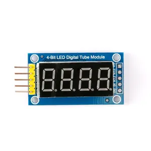 0.36" 0.36 Inch 4 Bit Digital Tube LED Display Module Red For Arduino 7 Segment Common Anode 4 Serial 595 Driver Board