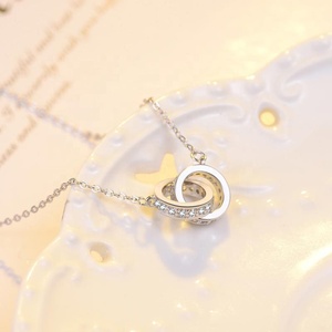<span class=keywords><strong>Collier</strong></span> en argent sterling 999 avec zirconiums cubiques pour femmes, vente en gros 2026 - Product Image 6