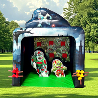 Jeu de lancer de hache gonflable, jeu de tir à l'arc avec hache, jeu sportif gonflable de lancer de hache