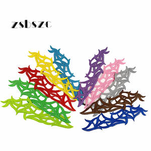 ผ้าลูกไม้กิปัวร์ปักลายดอกไม้ฉลุลาย งานแฮนด์เมด คุณภาพสูง ราคาสมเหตุสมผล สำหรับเย็บติดเสื้อผ้า - Product Image 2