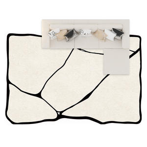 Alfombra Moderna de Tianjin, Rectangular, a Rayas, de Color Sólido, Resistente a las Manchas, Fácil de Limpiar, Apta para Aspiradora, para Sala de Estar y Dormitorio - Product Image 5