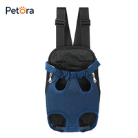 Sac à dos de transport pour animaux de compagnie Petora pliable, portable et ventilé en maille pour petit chien, chat, chiot, chaton, voyages, randonnée, promenade en plein air