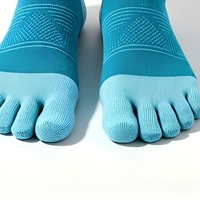 Chaussettes de sport athlétiques respirantes à cinq doigts pour yoga, pilates, course et entraînement, vente en gros personnalisée