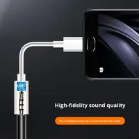 Nuevo Cable adaptador de Audio de 3,5mm para auriculares ABS tipo C conector auxiliar Dongle HiFi DAC para iPhone 15 Samsung contacto de cobre