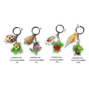 Grosir Gantungan Kunci Akrilik Kreatif Warna-warni Motif Hewan Custom, Gantungan Kunci Akrilik DIY dengan Cangkang atau Kura-kura - Product Image 4