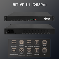 Processeur vidéo FPGA 4 entrées 18 sorties : 4K60, rotation et gestion EDID, idéal pour les salles de réunion et les salles de contrôle