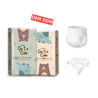 Kostenlose Probe Einweg-Babywindeln mit Klebeverschluss, trockene Oberfläche, Auslaufschutz, Trainingsunterhosen, OEM ODM, individuelles Logo bedruckt, Vliesstoff, CE