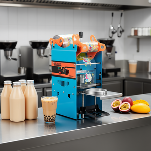 Machine à sceller les bouteilles de thé Boba, capacité 300-500 tasses, scellage thermique 90-95 mm pour emballage de boissons - Product Image 2