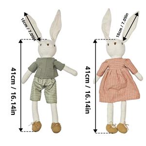 Muñeco <span class=keywords><strong>de</strong></span> Conejo <span class=keywords><strong>de</strong></span> Pascua Personalizado <span class=keywords><strong>de</strong></span> Lino Suave con Orejas Largas, Peluche Bailarina con Vestido, Juguete <span class=keywords><strong>de</strong></span> Animal para Niñas - Product Image 5