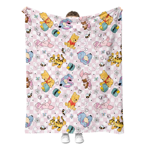 Manta de Felpa para Niños, Ultra Suave, Cálida, Acogedora y Linda, Personalizada de Fábrica, con Diseño de Dibujos Animados, de Bambú, Minky, Sherpa, Forro Polar y Franela - Product Image 4