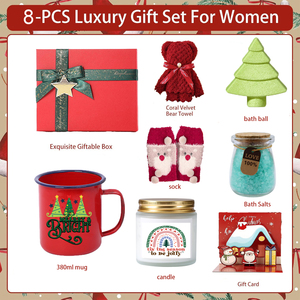 Set Regalo di Natale <span class=keywords><strong>per</strong></span> Donna Cesto Regalo Unico <span class=keywords><strong>per</strong></span> <span class=keywords><strong>le</strong></span> <span class=keywords><strong>Feste</strong></span> <span class=keywords><strong>per</strong></span> Lei Cesto Regalo con Tazza Natalizia <span class=keywords><strong>per</strong></span> la Donna Che Ha Già <span class=keywords><strong>Tutto</strong></span> - Product Image 4