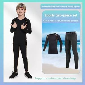 Conjunto Deportivo de Otoño Invierno de Secado Rápido y Transpirable 100% Poliéster para <span class=keywords><strong>Niños</strong></span>, Ropa de Fútbol para Baloncesto, Fútbol y Fitness - Product Image 5