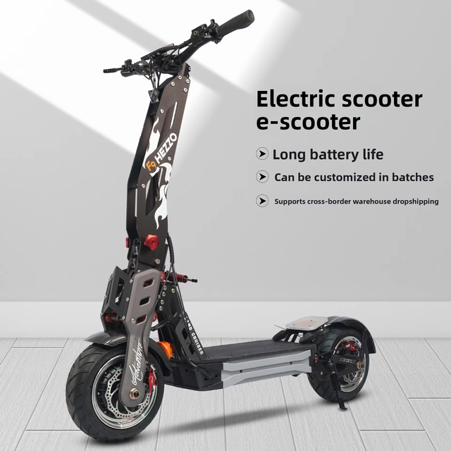 HEZZO F9 Off-Road Electric Scooter 8000W Dual-Drive Power-Assisted Foldable Lithium Battery 1920Wh 35km+ Range 100KM/h+ Speed