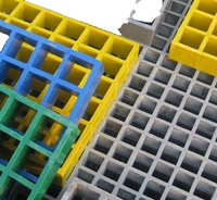En gros 38*38*38mm FRP Grille Feuille Fibre De Verre Sol En Plastique pour Pigeon Ferme et Chantier De Construction Allée Portes Type FRP