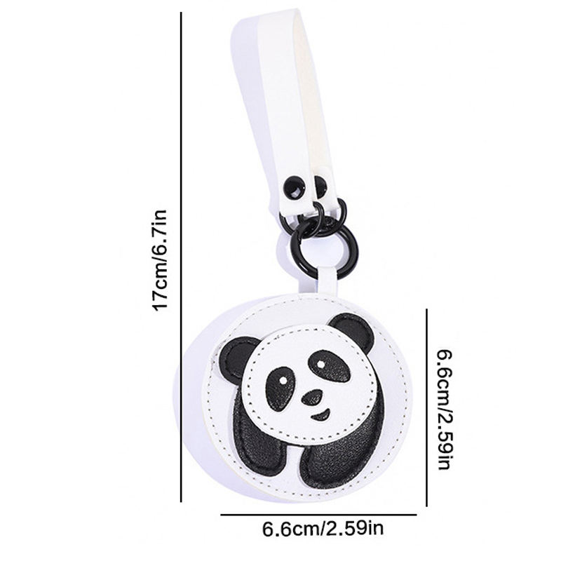 Wholesale PU Leather Cartoon Animal Keychain Cute 3D Animal Doll Lion Dog Panda Leather Pendant Car Key Chains Bag Charms