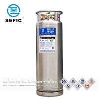Gaz industriel cryogénique, réservoir Dewar de 175 L d'oxygène liquide/azote/argon/CO2, homologué TPED, marque SEFIC