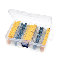 2600pcs Lot 130 Valeur 1 _ 4W 0.25W Résistance à Film Métallique Combinaison Pack Kit Ensemble En Vrac Composants Électroniques Condensateur Fixe