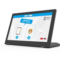 Tablette Pc Android de bureau 13.3 pouces, 10 points, wi-fi, Poe Rj45, Nfc, forme en L, pour repousse des clients, Wl1312t
