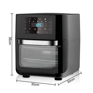 Horno Freidora de Convección de 12L de Gran Capacidad, 1700W, con Pantalla Táctil LED, Revestimiento de Acero Inoxidable y Ventana Visual - Product Image 5