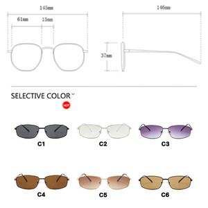 Lunettes de soleil ovales vintage tendance 2026 personnalisables avec logo, protection UV400, monture métallique argentée, style Y2K pour femmes et hommes - Product Image 5