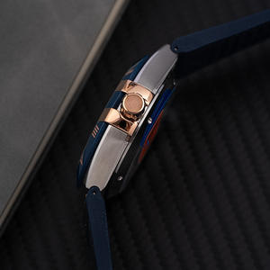 Reloj Mecánico Unisex de Lujo y Alta Calidad, Acero Inoxidable 904, Correa de Cuero, Cristal de Zafiro, Cronógrafo, Deportivo, para Buceo - Product Image 5