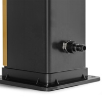 40L Doré Autoportant Intégré PVC Piscine Extérieure Plage Jardin Douche Solaire Colonne Douche