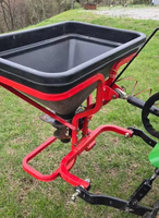 Haute qualité diffusion pelouse semoir jardin sel épandeur ATV attelage électrique engrais épandeur