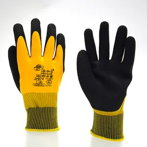 Rubber Paint Professional Protective Mittens Chinese Manufacturers Breathable Rubber Outdoor Protective Work Gloves