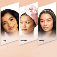 Toalla de microfibra satinada para el cabello para mujer, súper absorbente, de secado rápido, anti-frizz, turbante para todo tipo de cabello, venta al por mayor, logotipo personalizado