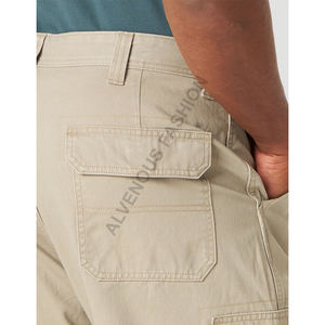 Pantalones Cargo Casuales Rectos para Hombre, con Bolsillos Laterales, 100% Algodón, Servicio OEM y Venta al Por Mayor - Product Image 2