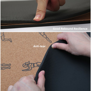 Diseño personalizado profesional Tamaño Imprimir Vegan Yoga Matt Tamaño personalizado Yoga Mat Cork Mat - Product Image 2