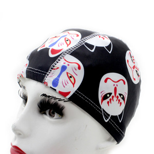 Bonnet de bain imprimé pour adultes en tissu polyester unisexe, motifs variés - Product Image 5