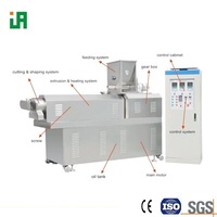 Ligne de solutions de production alimentaire extrudée à double vis pour la fabrication de couscous et de riz artificiel