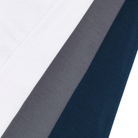 Vente directe d'usine, tissu uni en 95% bambou et 5% élasthanne, tissu jersey simple pour t-shirts