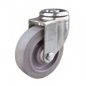 Ruedas de 5 pulgadas medianos y pesados <span class=keywords><strong>carretilla</strong></span> de <span class=keywords><strong>rueda</strong></span> de la PU Castor silencio de venta directa de fábrica - Product Image 4