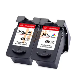 Hicor PG260 CL261 PG-260XL CL-261XL Remanufactured Black color Inkjet Ink Pixma Cartridge for Canon TR7020 Printer