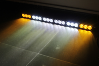 Barre lumineuse LED à lentille ambre blanche multi-tailles, faisceau combiné, éclairage tout-terrain avec 10W de LED Cree XTE pour Jeep, camion, UTV, ATV, SUV