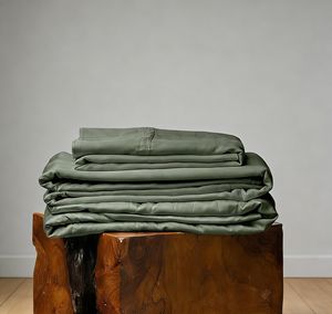 Ventes directes usine : Parure de draps plats 100 % Lyocell Eucalyptus, hypoallergénique, pour l'été, draps rafraîchissants - Product Image 4