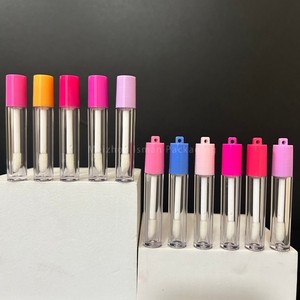 ISMAN Stock - Mini Botellas Redondas de Brillo Labial de 1.5 ml, Color Rosa, para Muestras, Envase Cosmético Pequeño con Aplicador y Orificio - Product Image 2