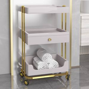 เฟอร์นิเจอร์ร้านเสริมสวยทันสมัยอเนกประสงค์ รถเข็นเสริมสวยเคลื่อนที่ ชั้นวางอุปกรณ์เสริมสวย รถเข็นสปาเคลื่อนที่ รถเข็นทำเล็บ - Product Image 3