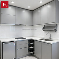 HAPPY HOUSES Armoires de cuisine personnalisées en bois MDF PVC mélamine, cuisine complète tout-en-un, mini cuisine pour appartements et hôtels