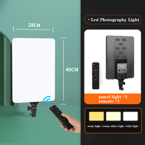 300 wát LED video phẳng-bảng điều chỉnh điền vào ánh sáng nhiếp ảnh cho live streaming <span class=keywords><strong>Photo</strong></span> <span class=keywords><strong>Studio</strong></span> điều khiển từ xa tùy chọn - Product Image 2